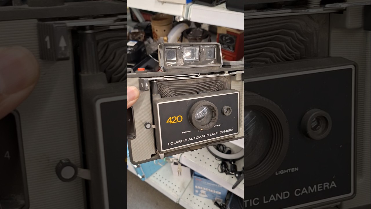 Винтажная автоматическая камера Polaroid Land Camera 420, коллекционный предмет #goldhunter137