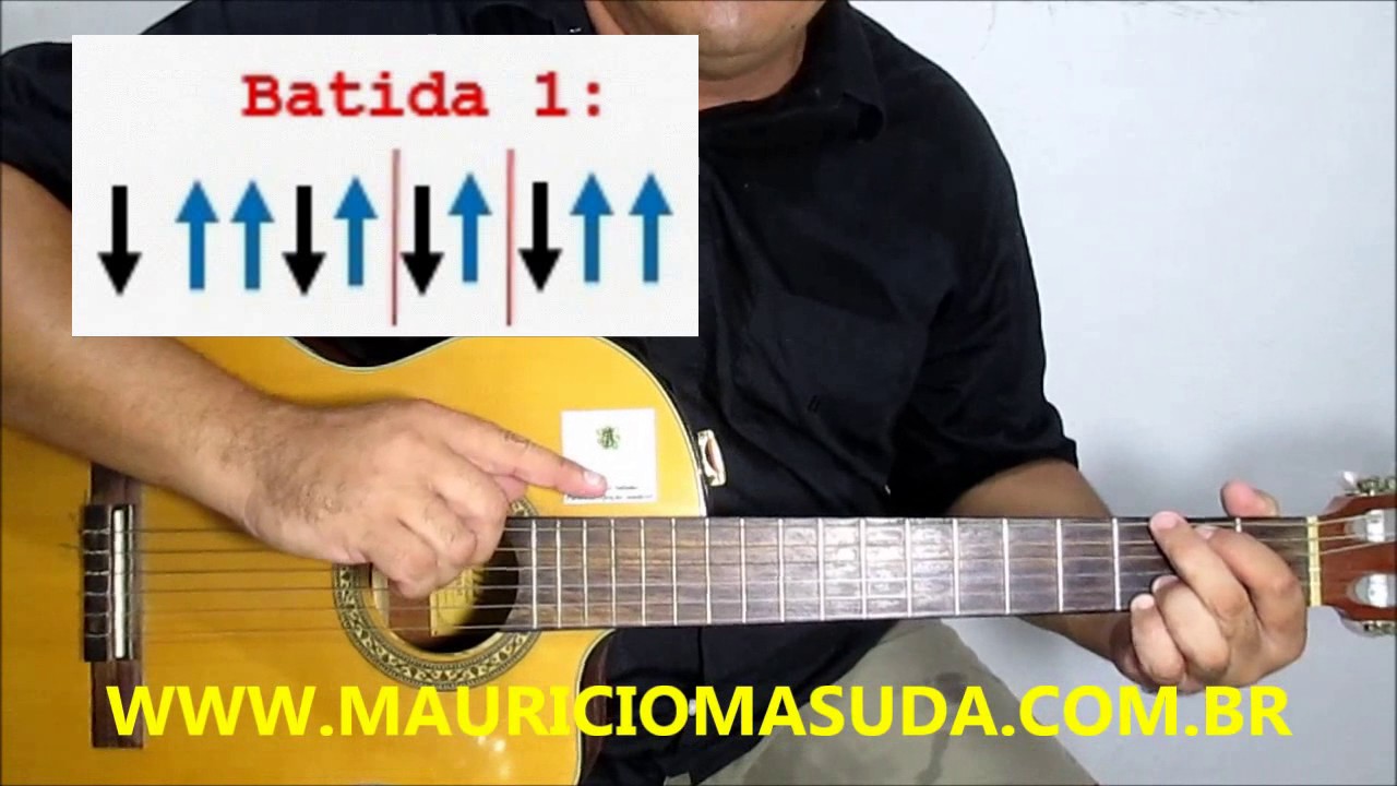 Vou Festejar - Beth Carvalho ( AULA DE VIOLÃO com Prof MAURÍCIO MASUDA ) Batida de SAMBA