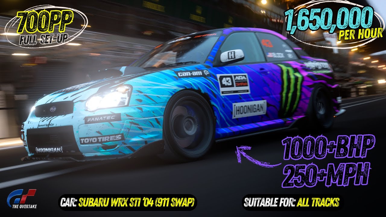 This 1000HP Subaru WRX Prints Money in GT7! 🚀 Best 700PP Tune especially for Le Mans!