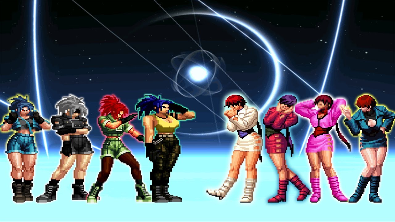 Kof Mugen - Leona Team Vs Shermie Team