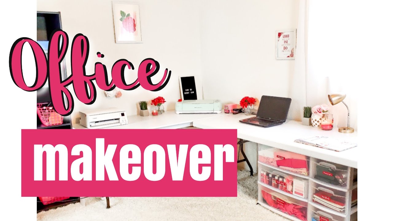 OFFICE MAKEOVER ON A BUDGET| Craft Room Organization| Etsy Office| Unfinished Basement| Quarantine