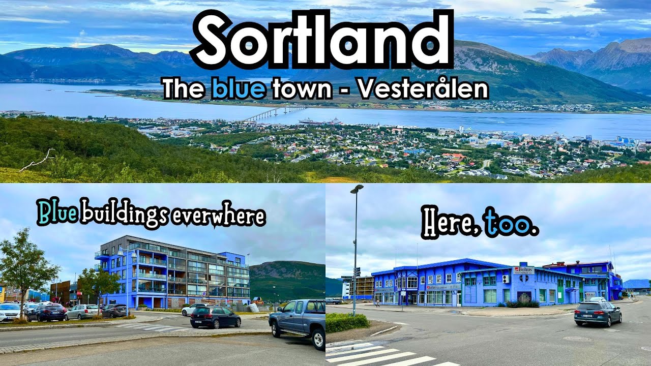 Sortland - Why are all buildings blue? | Vester&aring;len