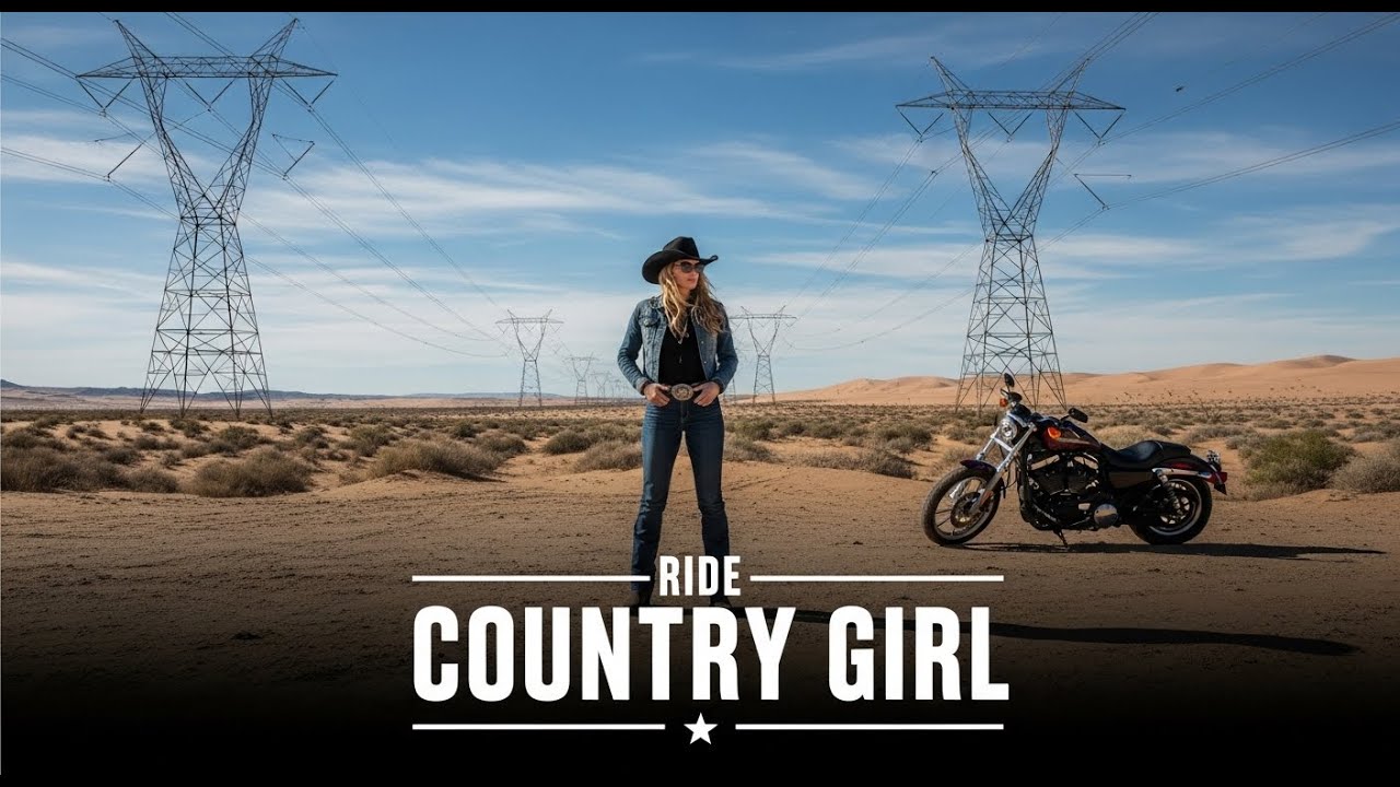 Rose & Highway Cowgirl Country – Riding Vibes 🌹🏍️ #cowgirlvibes