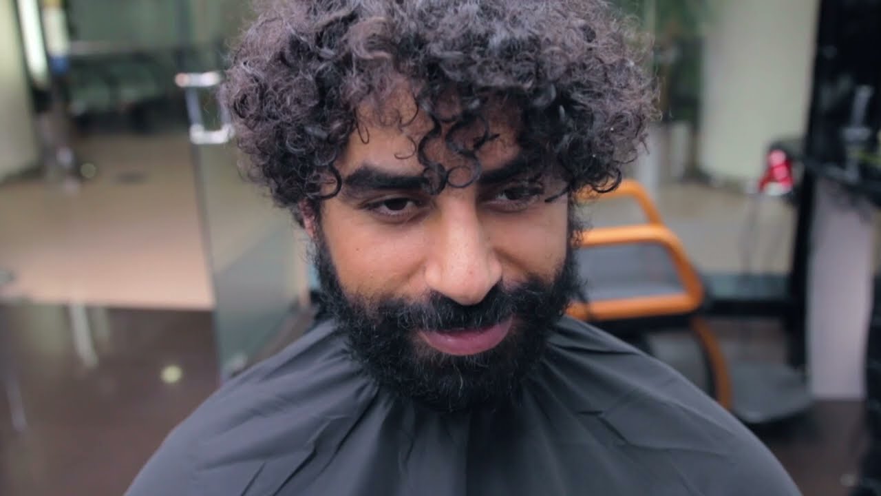 AMAZING CURLY HAIR TRANSFORMATION - Men's Keratin Treatment ✔️