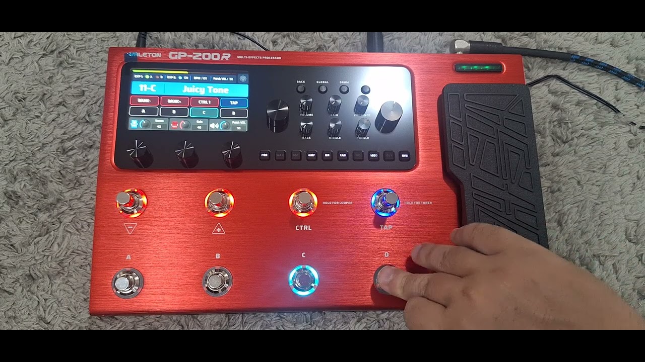 Valeton GP200 - Presets de Fábrica (Teste) #valetongp200 #valeton #valetongp #pedaleira @Valeton