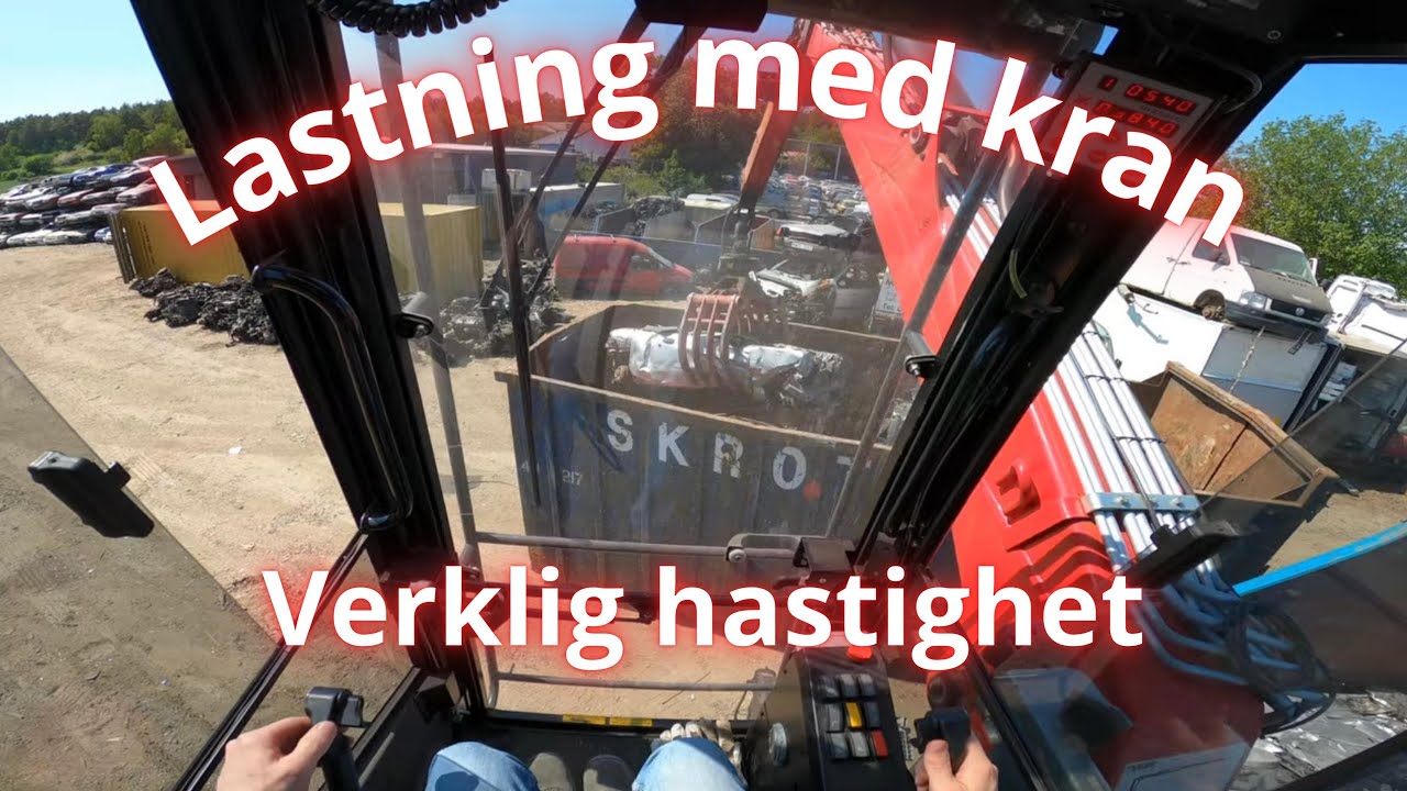 Verklig hastighet krankörning/lastning