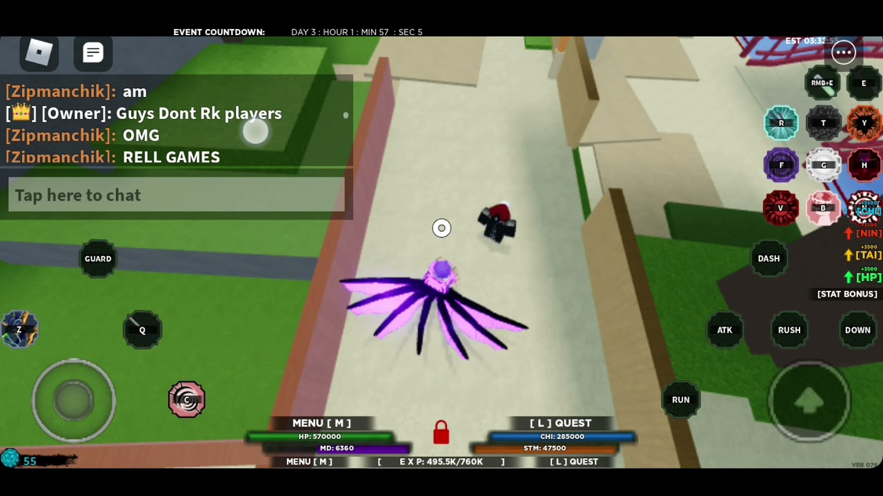 Owner in the public server shindo life