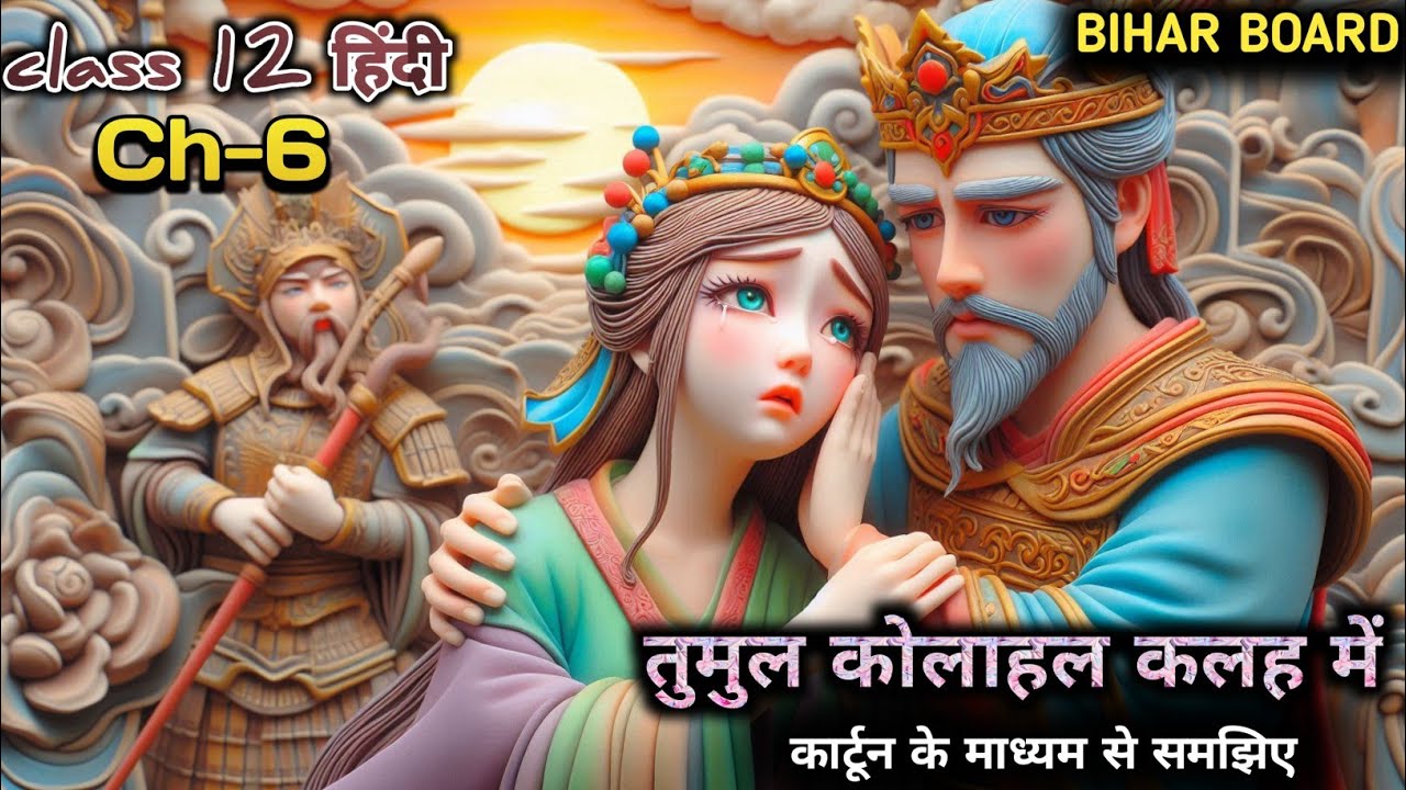 तुमुल कोलाहल कलह में | bihar board hindi class 12 animation video | chapter 6 tumul kolahal kalah me