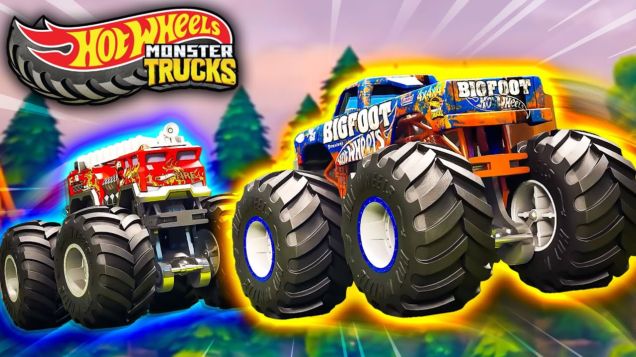 5 Alarm und Bigfoot! Ein Großes Monster-Truck-Duell | Hot Wheels