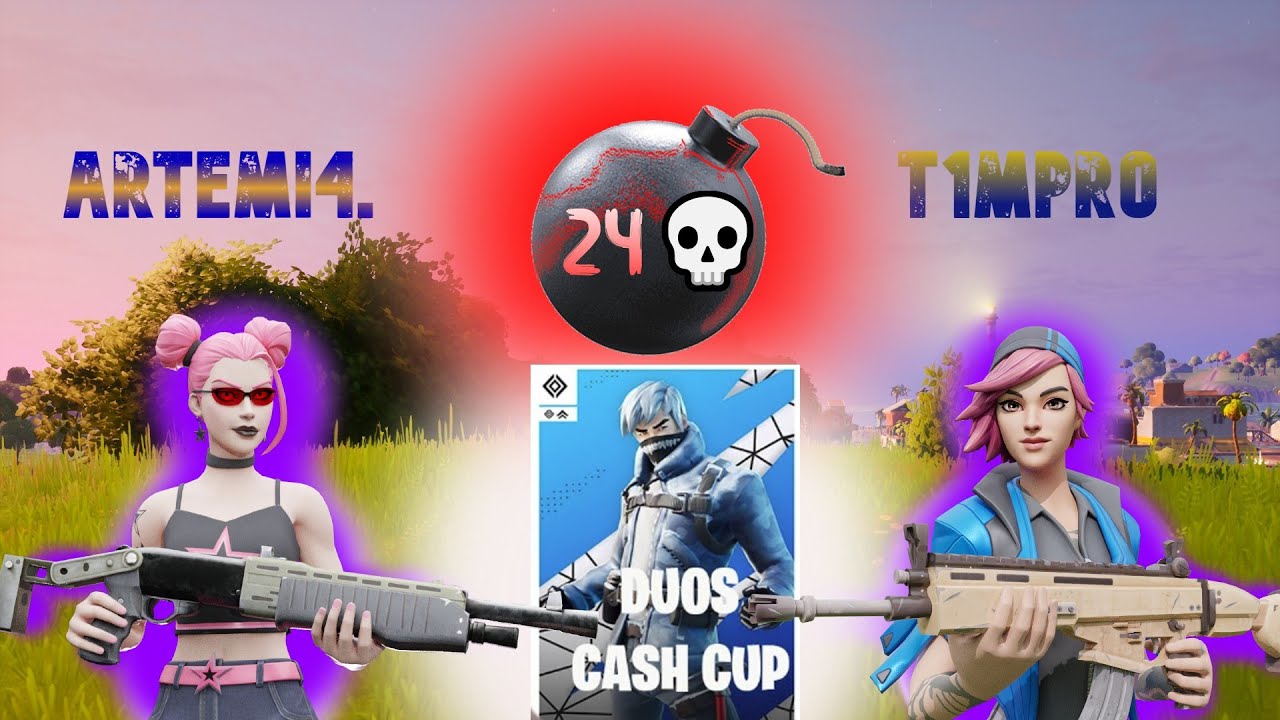 24 килла на дуо кешкапе//24 kills on duocashcup