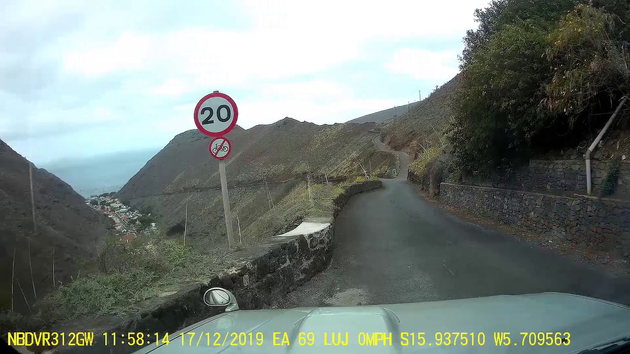 Drive from Longwood Gate to Jamestown Seaside on St Helena