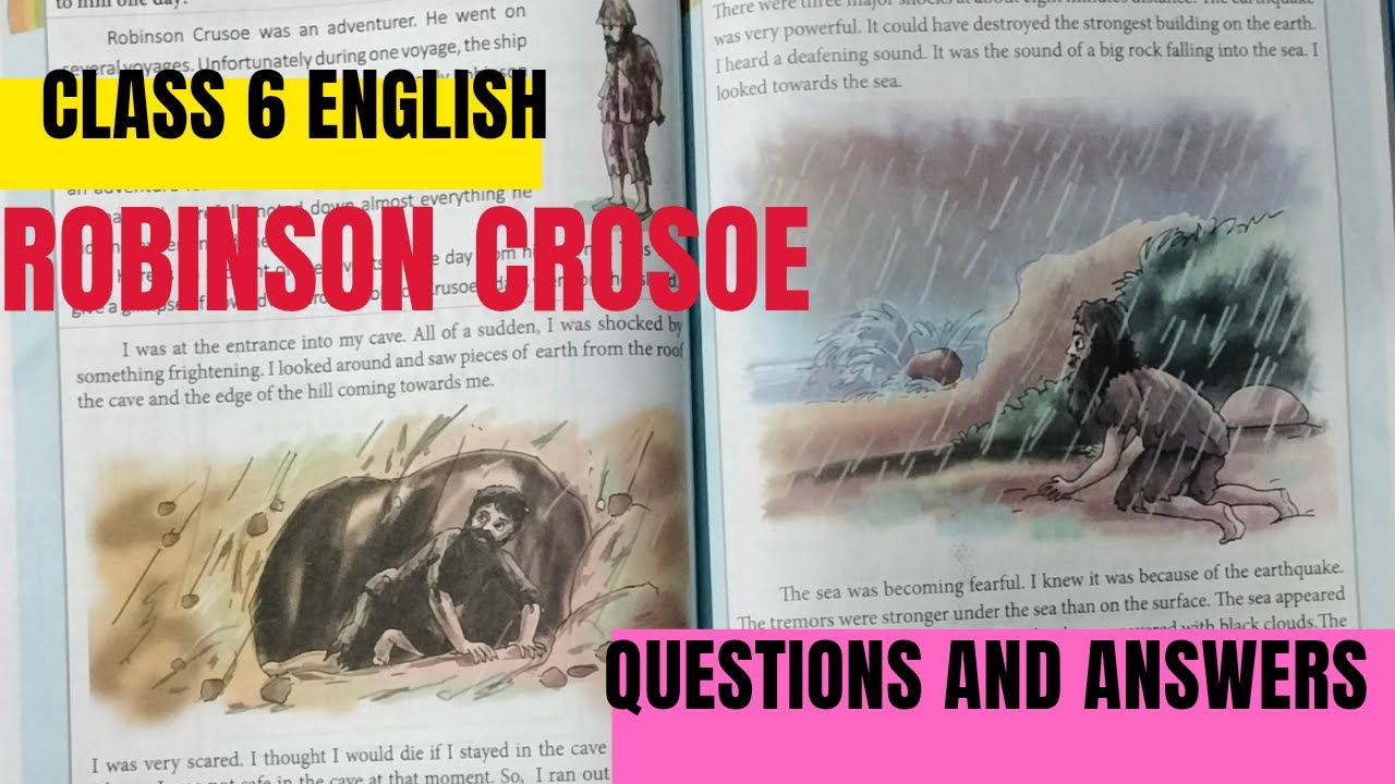 Robinson Crusoe Questions and Answers/ Class 6 English 