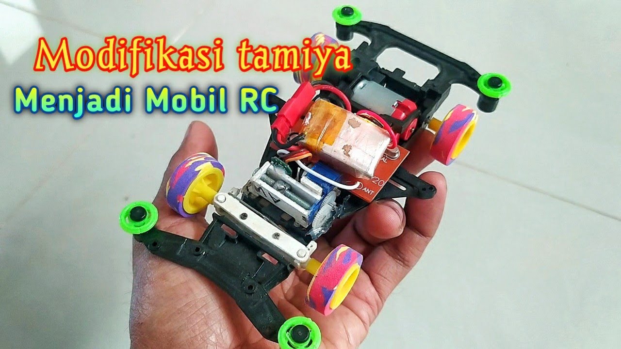 Cara membuat Tamiya jadi mobil remot RC / mini 4wd modifikasi