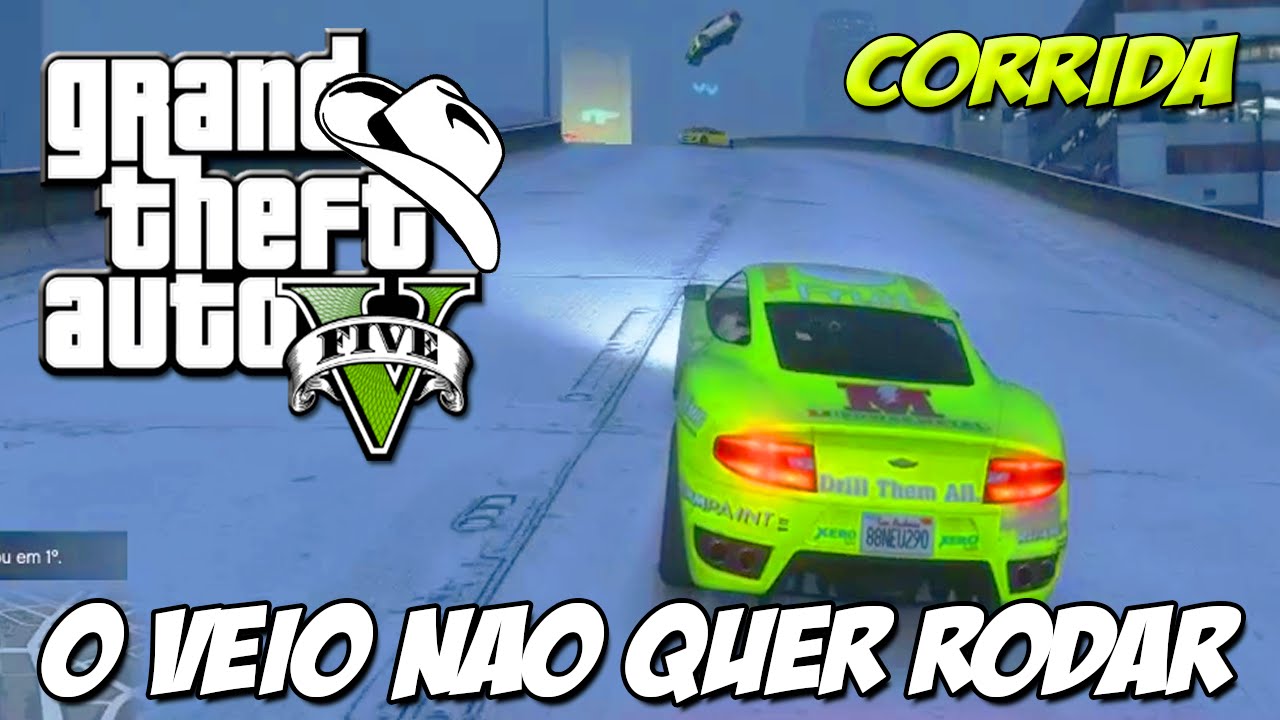 GTA 5 Online (PS4) - Corrida na neve Frenética com o comando: O Véio nao quer rodar