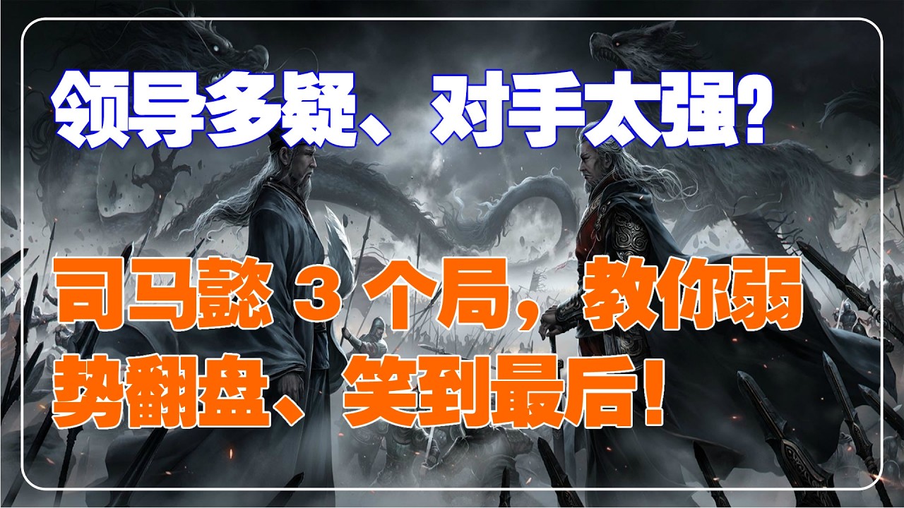 🔥普通人逆袭的唯一捷径：学司马懿，先当 “缩头龟”，再做 “执剑人”