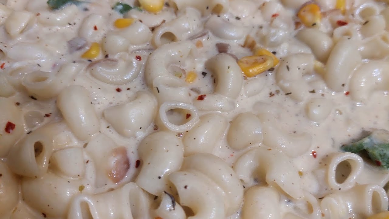 White sauce pasta #pasta #foodblogger #indianrecipes #homemade 