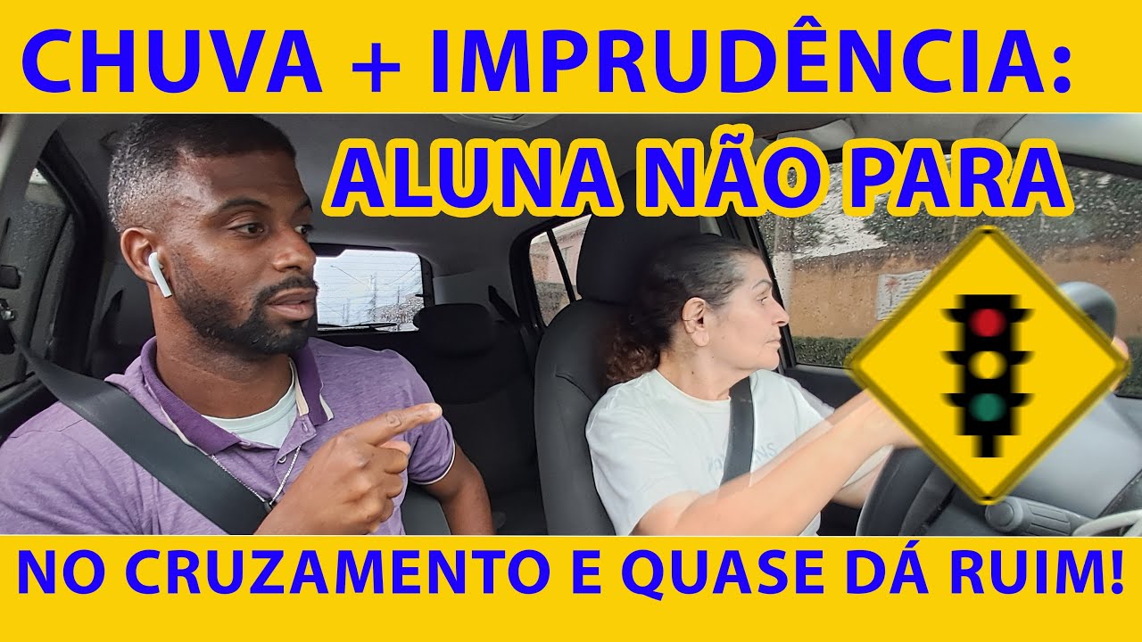 Perigo na Direção: Aluna NÃO Para no Cruzamento e Quase Causa Acidente! #aulasparahabilitados