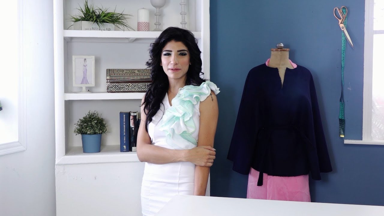 ابرة وفتلة - طريقة عمل البونشو لشتاء 2017 - مع سارة طايل