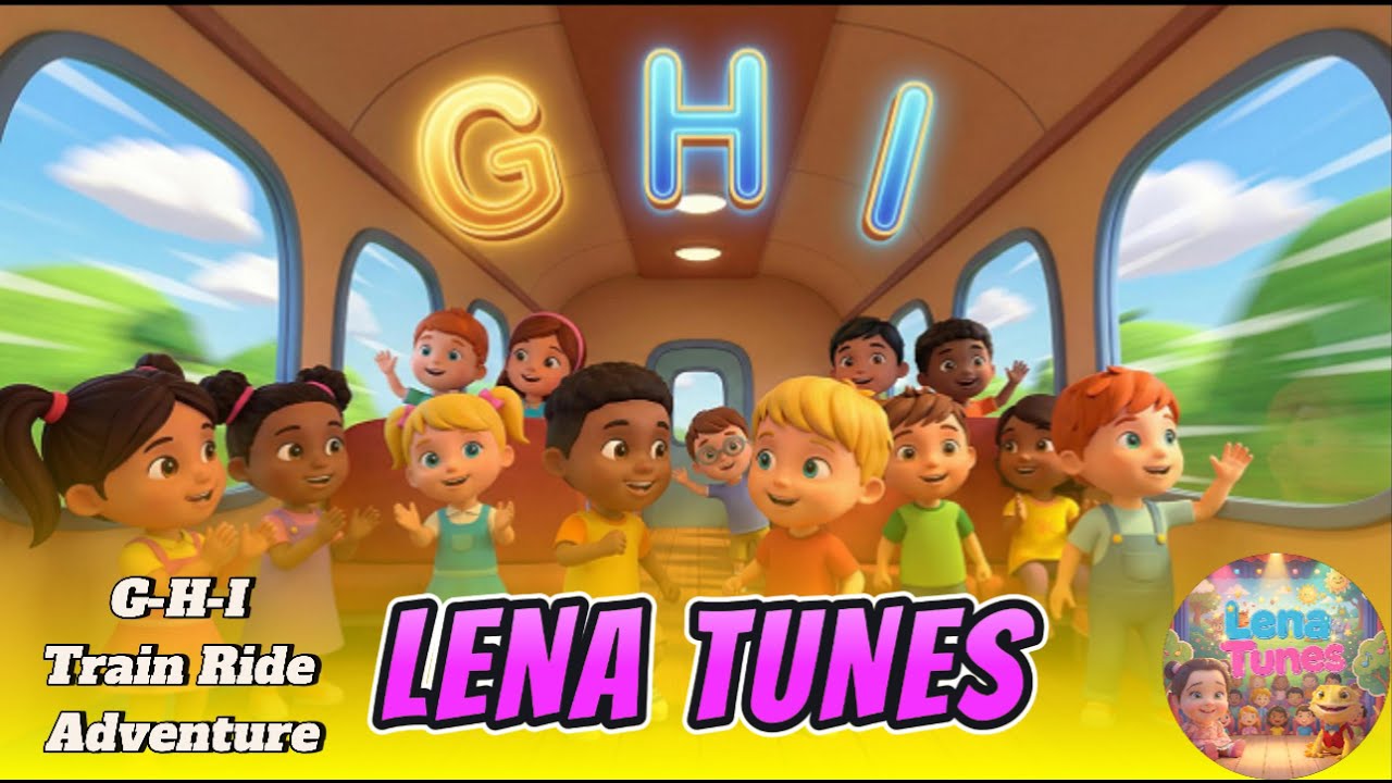 🌟🎵 G-H-I Train Ride Adventure | Learn Letters G H I | Fun Alphabet Song for Kids 🎵🌟