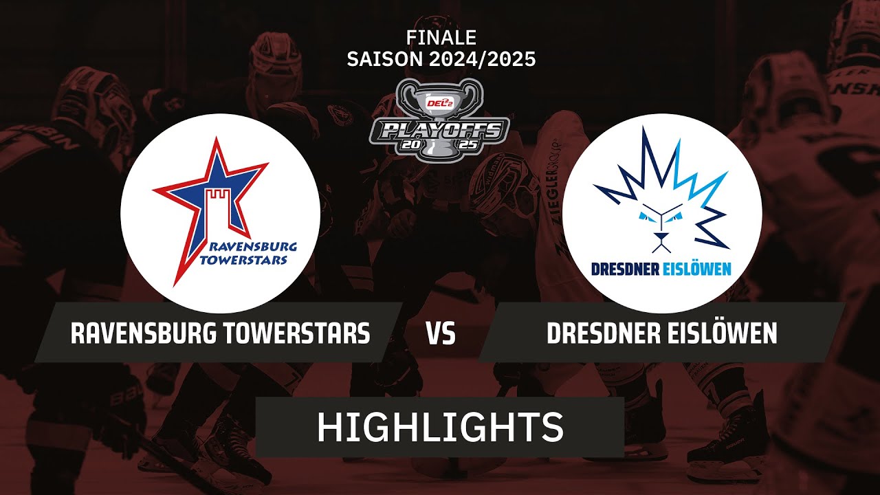 DEL2: Ravensburg Towerstars vs. Dresdner Eislöwen I Highlights - Finale Spiel 5 | SDTV Eishockey