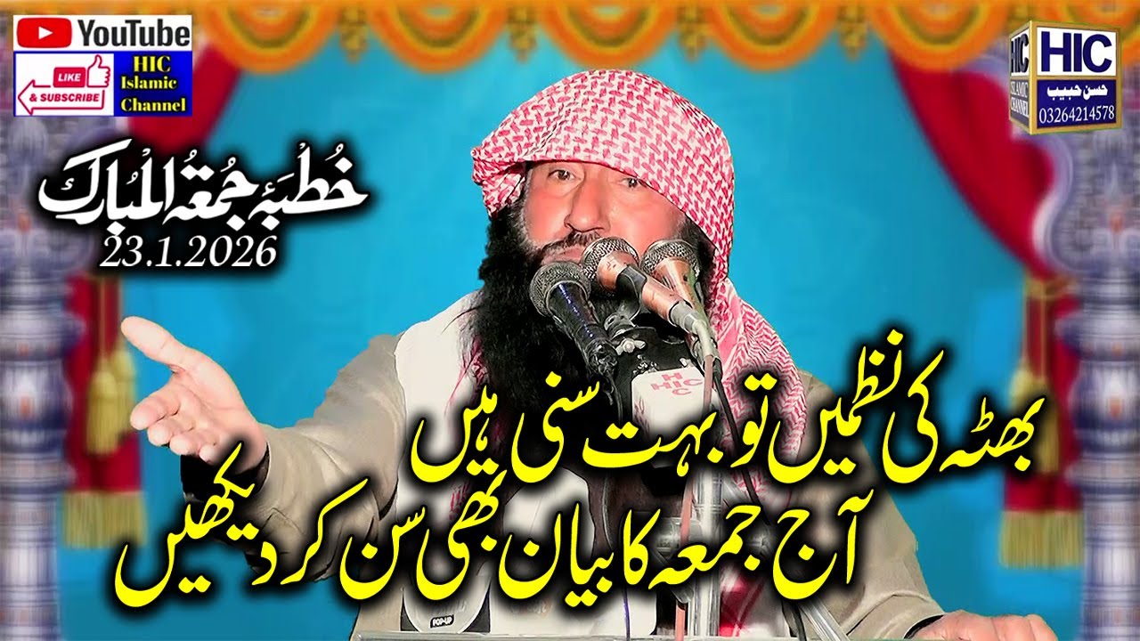 Molana Manzoor Ahmad Bhutta || Momin Bande ki Moat || Khutba Jummah 23.1.2026 || HIC Islamic