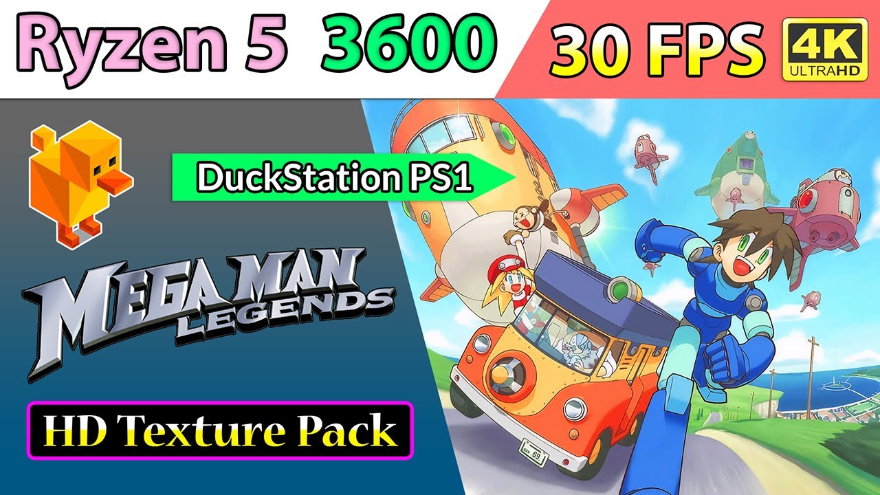 Mega Man Legends - HD Texture Pack &bull; 30 FPS &bull; 4K - DuckStation PS1 | Ryzen 5 3600 - GeForce RTX 2060