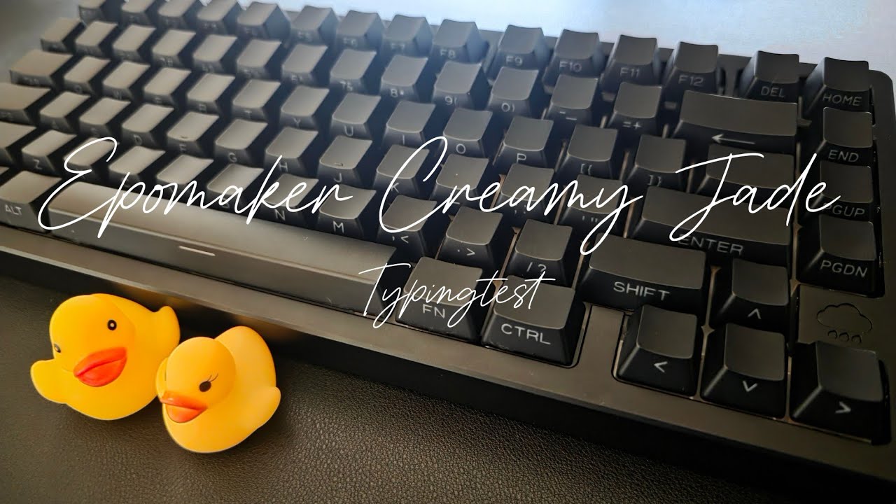 【Typing】WOBKEY / Rainy75 pro ¦ Epomaker creamy jade switch
