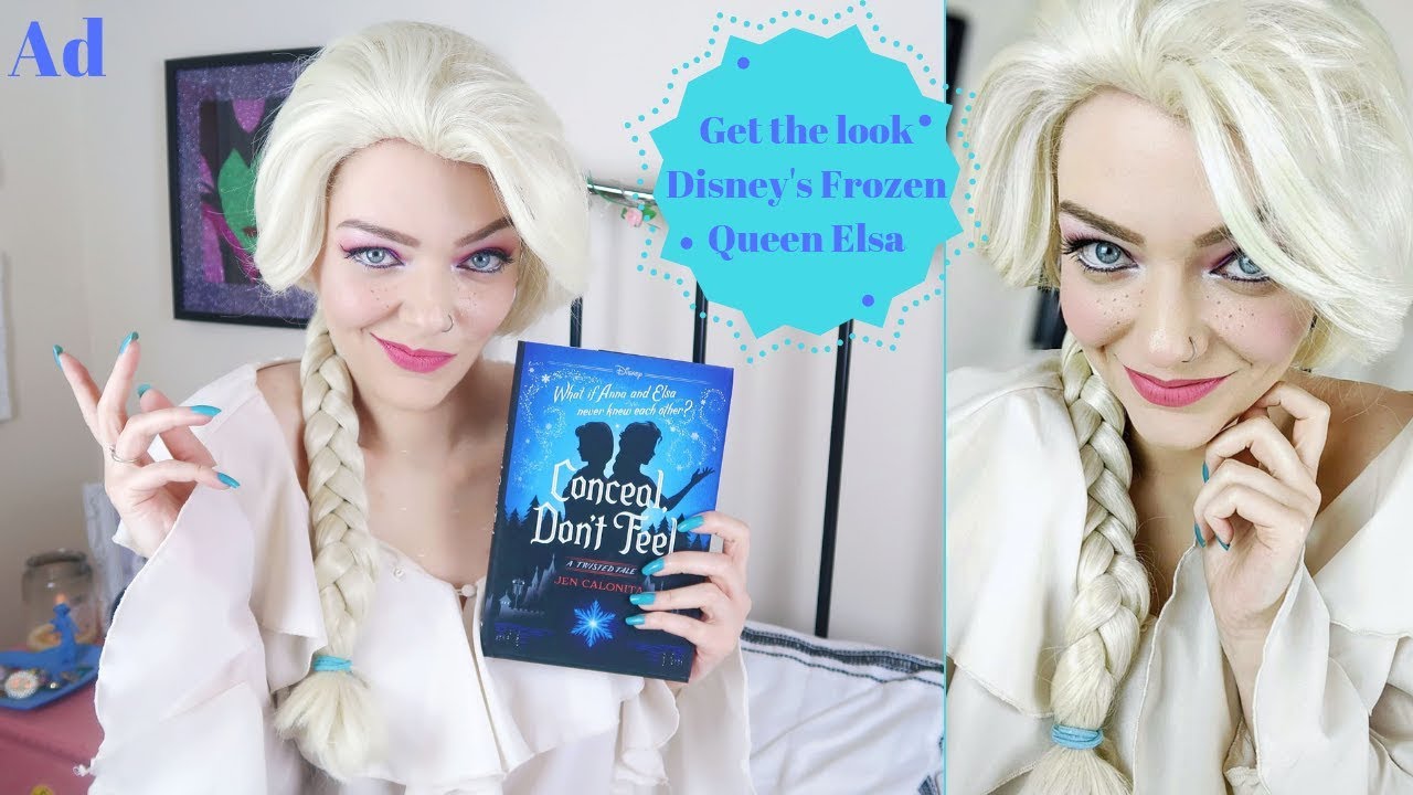 Ad | Get the Look Frozen Queen Elsa make-up tutorial & ‘Conceal Don’t Feel’ A Twisted Tale Book