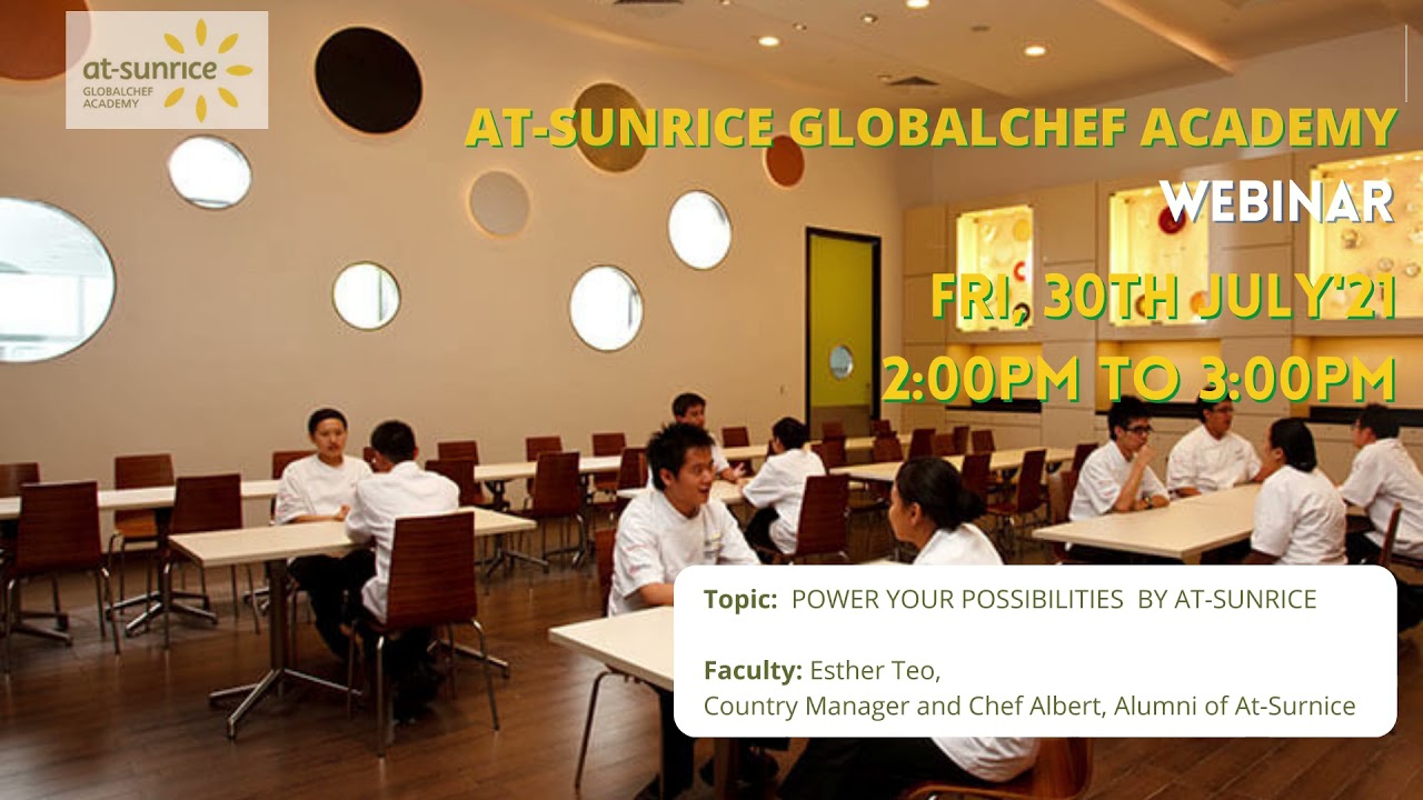 Attend At-Sunrice Globalchef Academy Webinar | @edwiseinternationalstudyabroad
