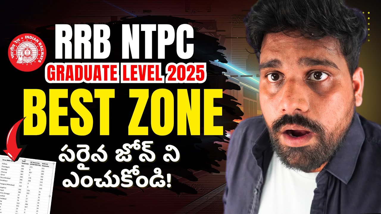 RRB NTPC BEST ZONE 2025 🚆 Graduate Level Safe Zone vs Danger Zone CUTOFF 2025 TEJUS SIR EXAM TRICKS