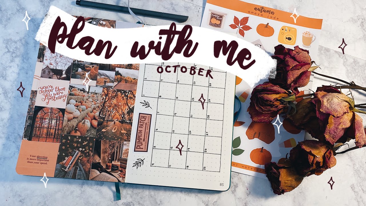 Plan With Me 🥀 October 2020 Bullet Journal Setup