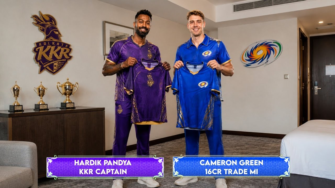 Hardik Pandya & Cameron Green Reaction After Their Trade to KKR & MI | Hardik Pandya Trade to KKR