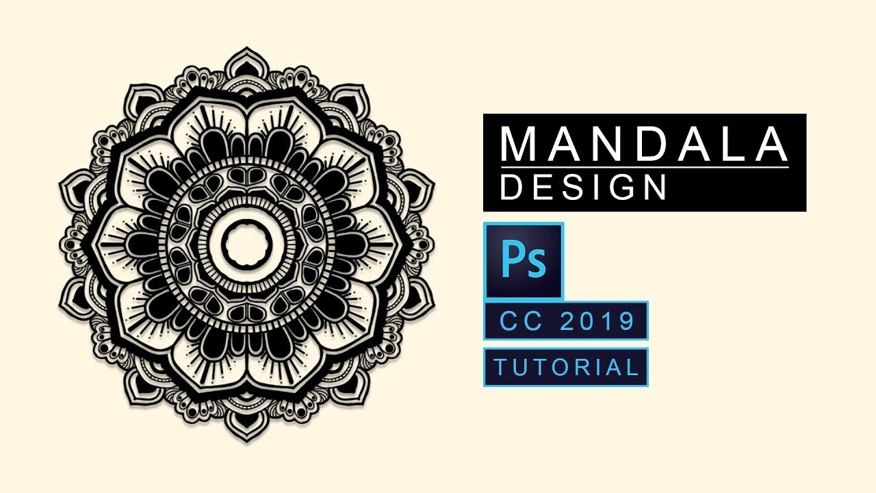 Mandala design in Photoshop CC 2019  [  TUTORIAL  ]
