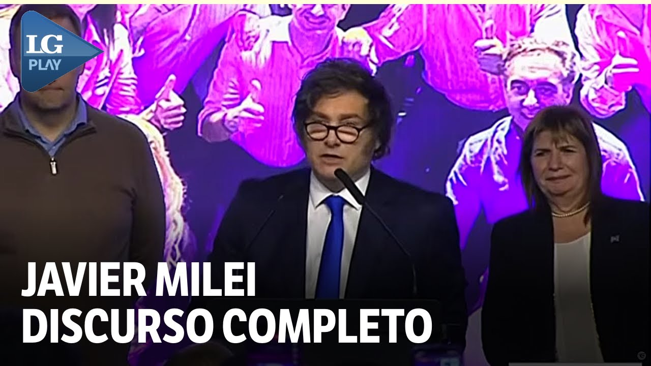 Discurso completo del presidente Javier Milei en el b&uacute;nker de La Libertad Avanza #ELECCIONES