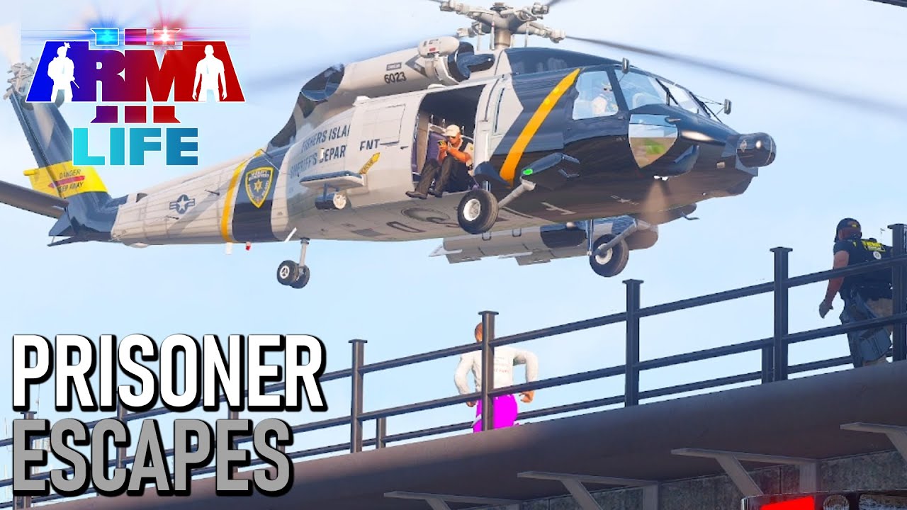 Arma 3 Life Police #62 - Prisoner Escapes and Ocean Pursuit