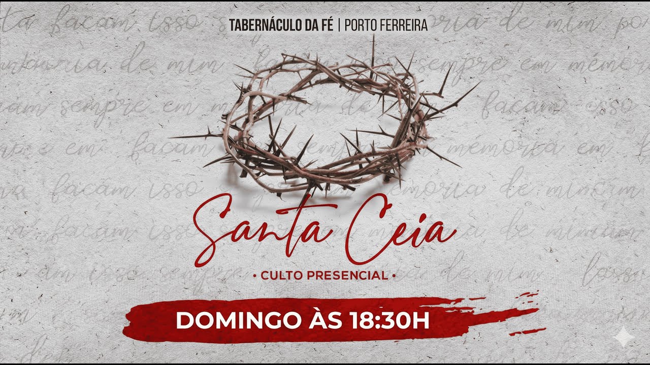 01.01.2026 | Santa Ceia do Senhor | Porto Ferreira - SP | Pr. Ezequias Bernardo 🦅