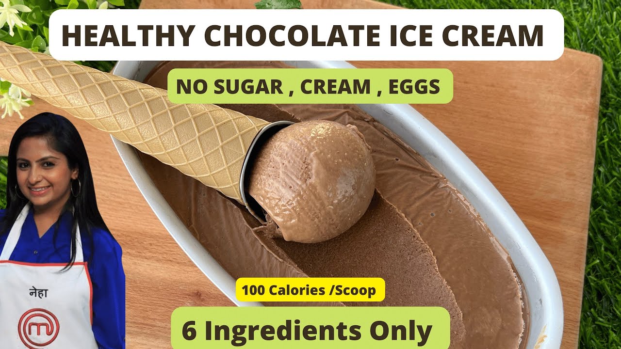 Healthy Chocolate Ice Cream Recipe. No Sugar , No Cream , No Banana. Diet Friendly & Tasty.