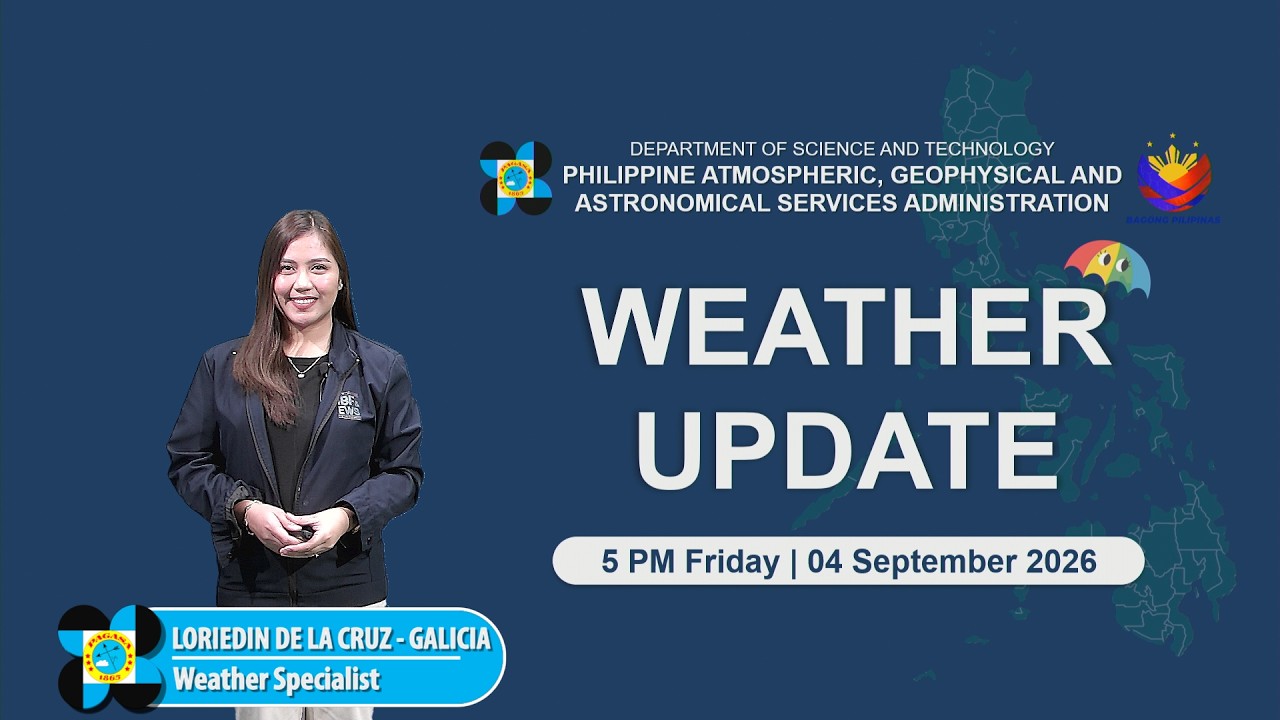 Public Weather Forecast issued at 5:00 PM | September 4, 2026 - Friday