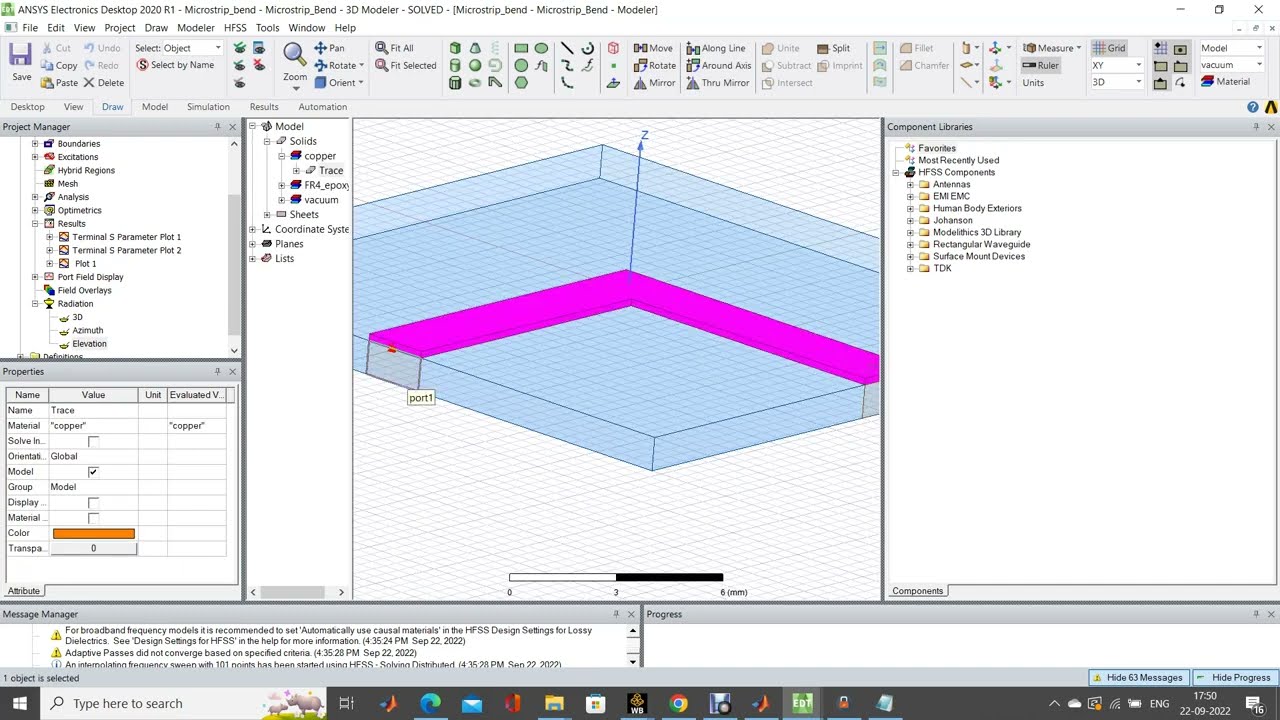 Microstrip bend antenna using Ansys HFSS | Antenna in HFSS | Antenna designing example
