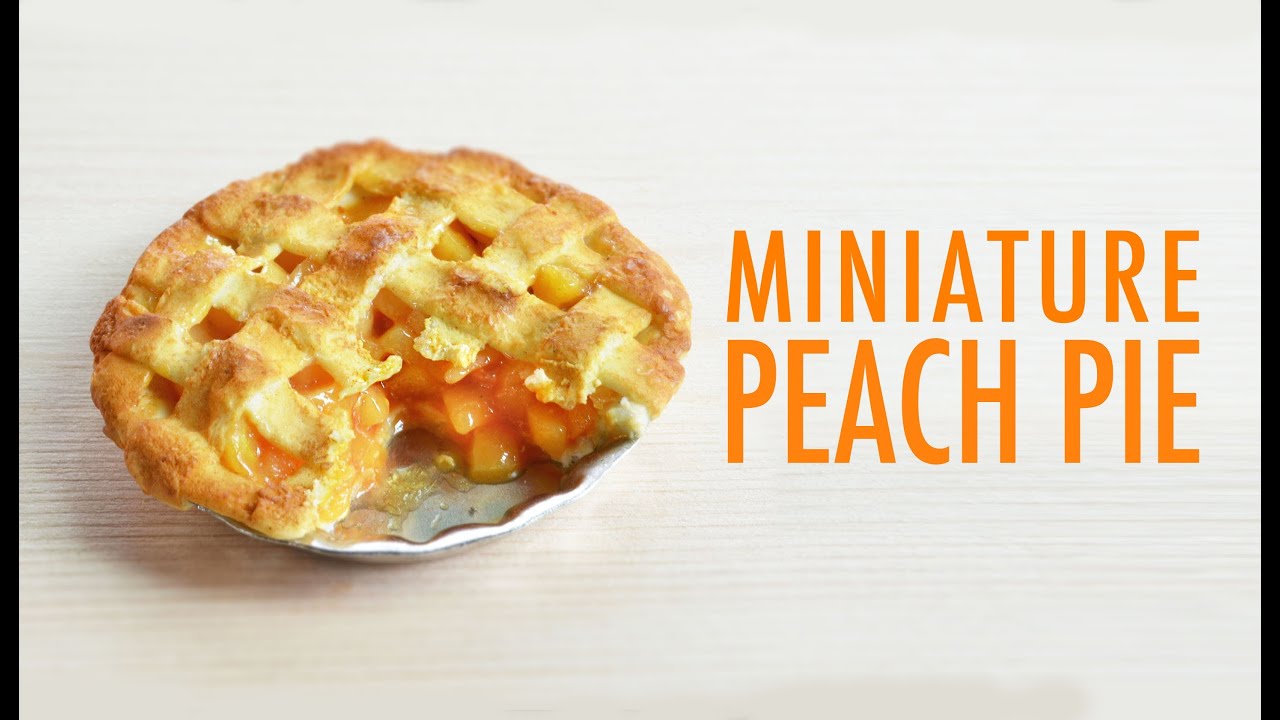 PEACH PIE • miniature • polymer clay tutorial