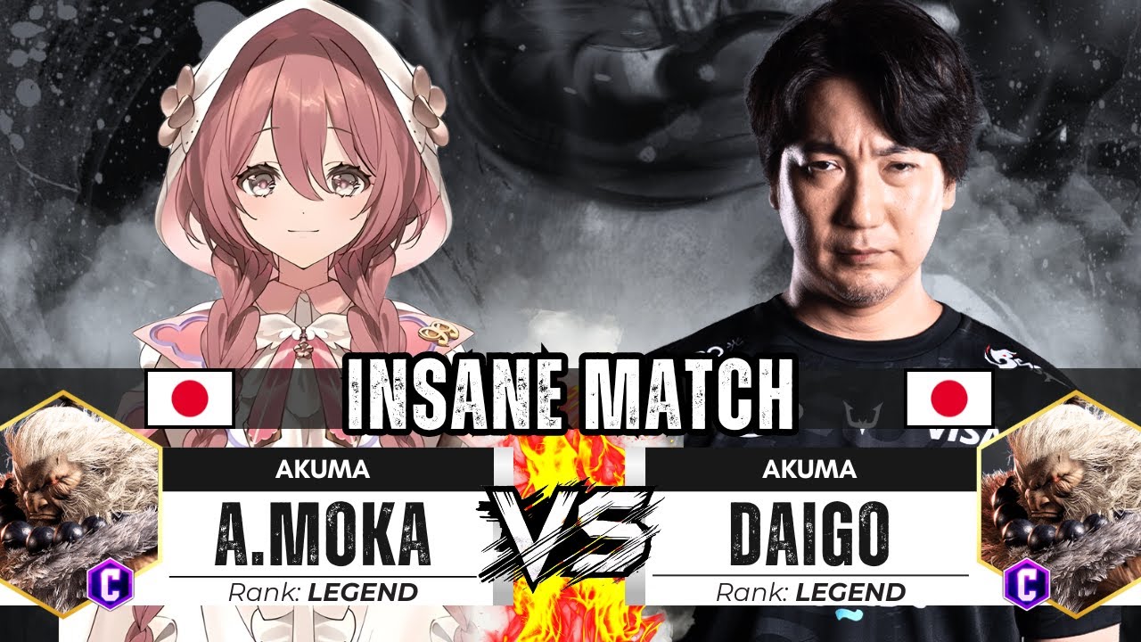 SF6 ▰ AMAYUI MOKA (Akuma) + COSA vs DAIGO (Akuma) ▰ Street Fighter 6
