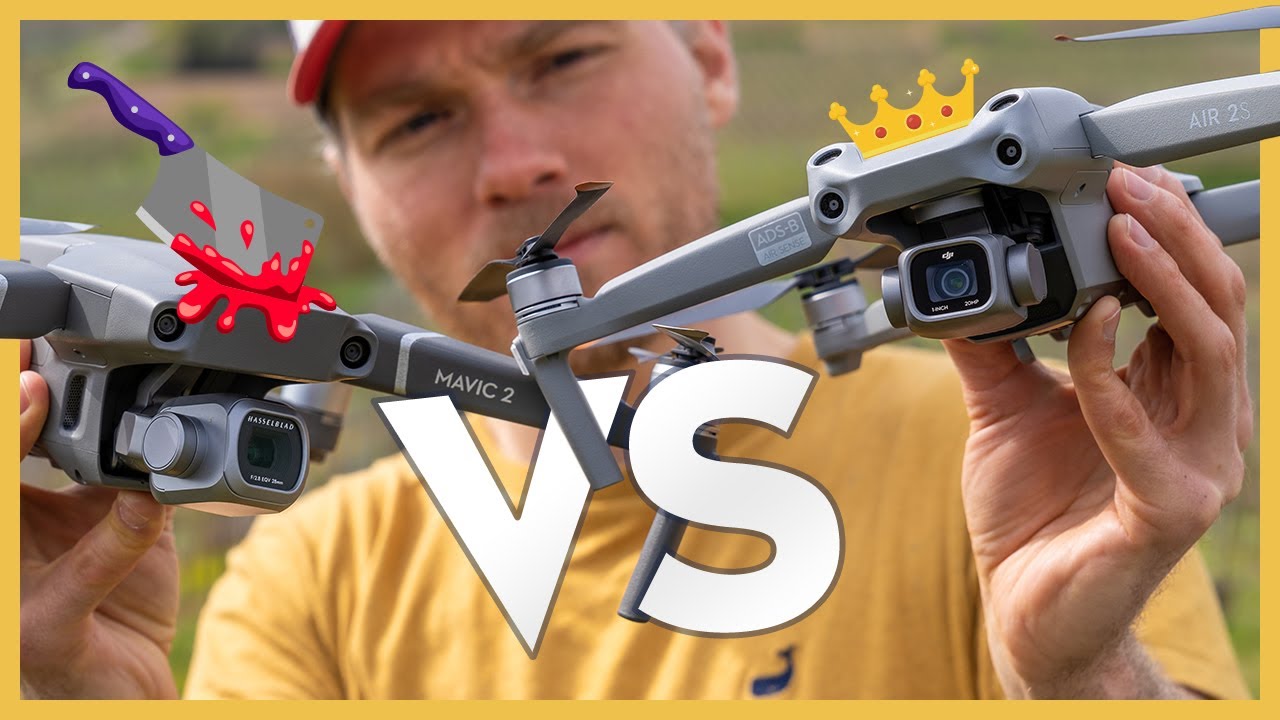 DJI AIR 2S vs MAVIC 2 PRO : le roi détrôné ?? (comparatif complet & surprenant)