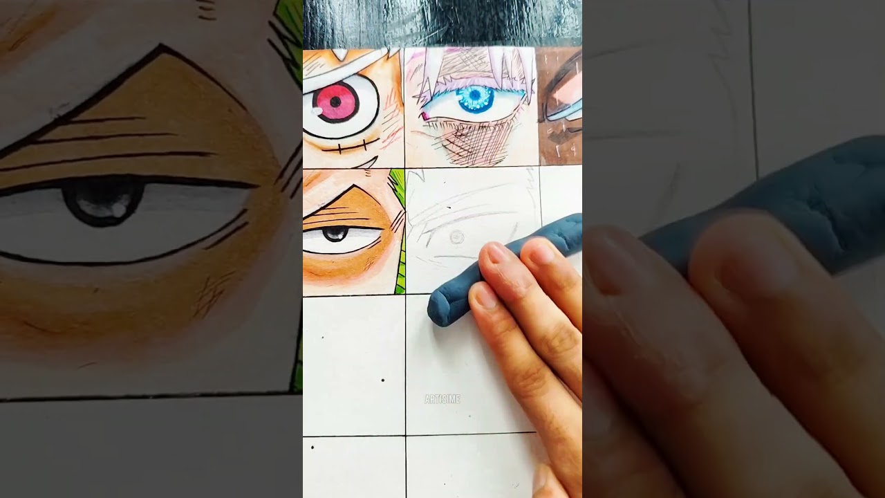 Drawing Sukuna Eye ⛩️😈 || Anime Eye Drawing Series #9 || #shorts #trending #jujutsukaisen #sukuna