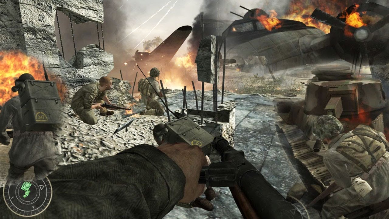 Call of Duty World at War Gameplay | Mission : Hard Landing | Part 1