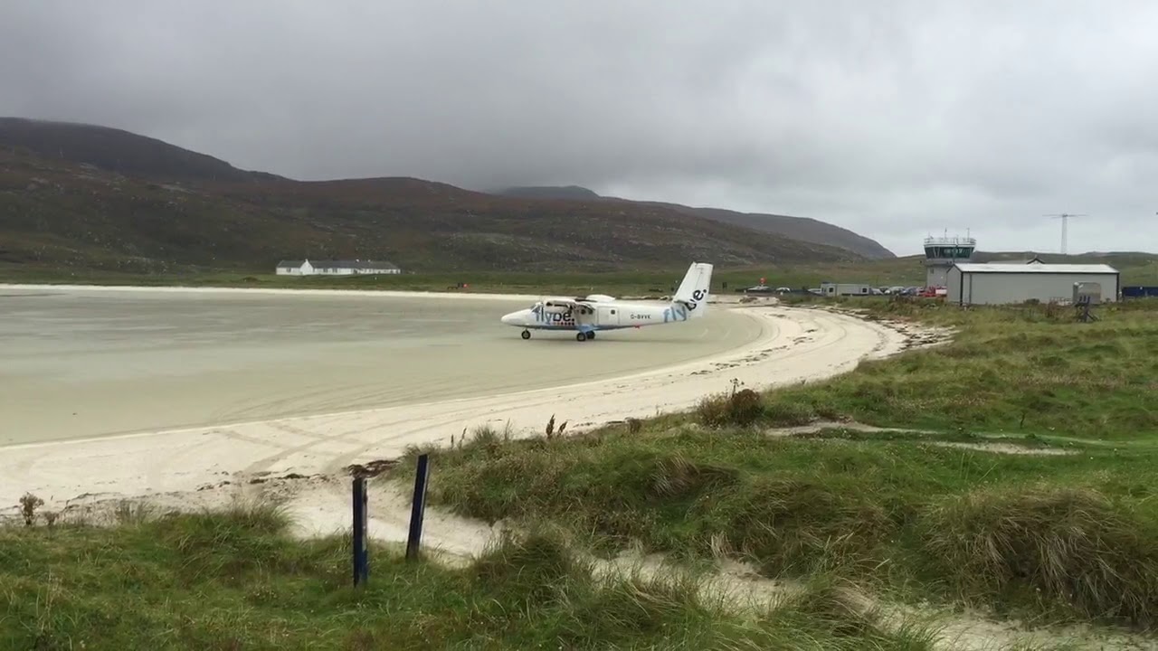 Beach Runway on Isle of Barra by Frankyoke