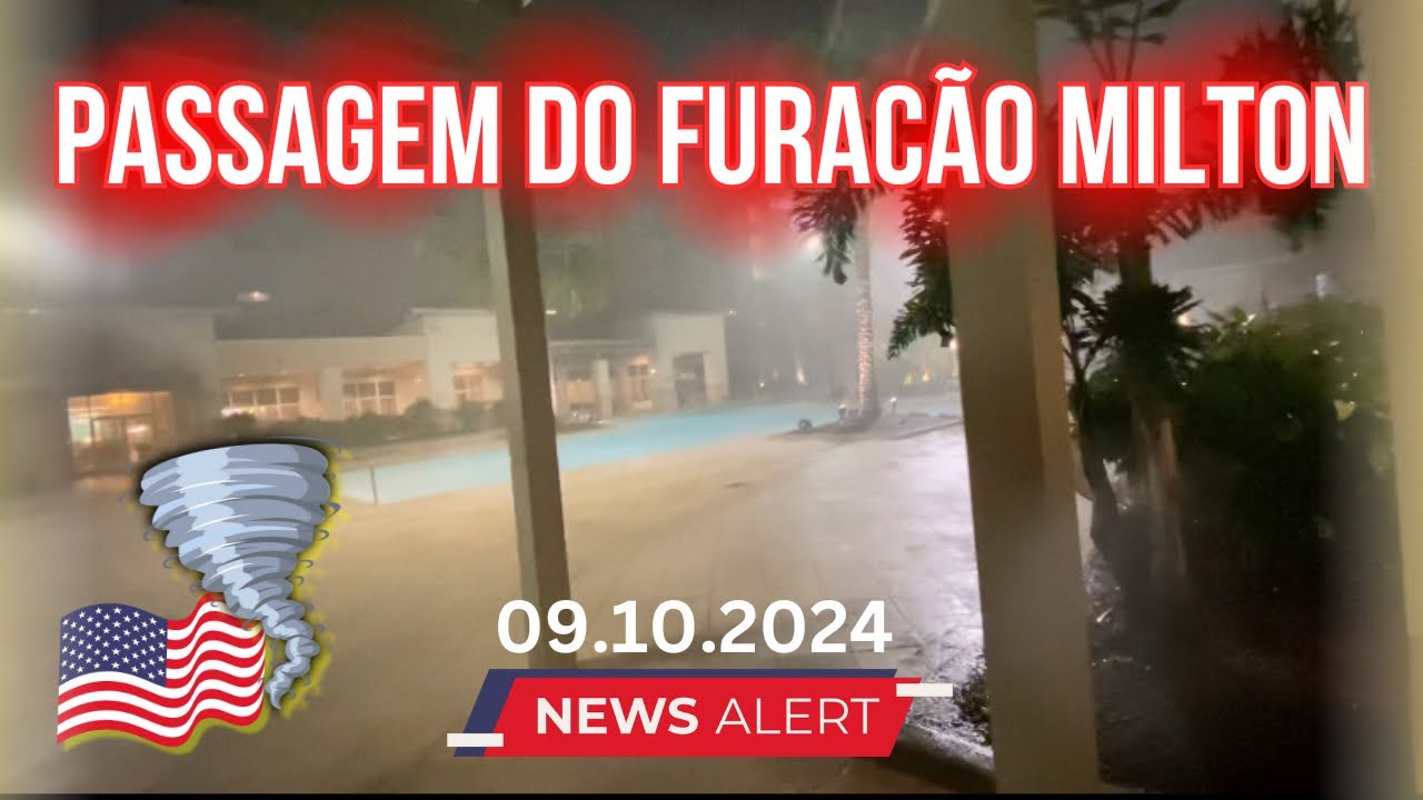 Furacão Milton, ele passou perto de nós #furacão #orlando #florida #storm #alerta #milton #usa