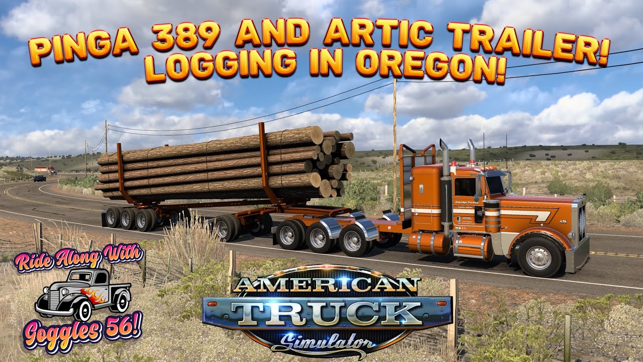 ATS | Pinga 389 and Artic Trailer Logging Trailer