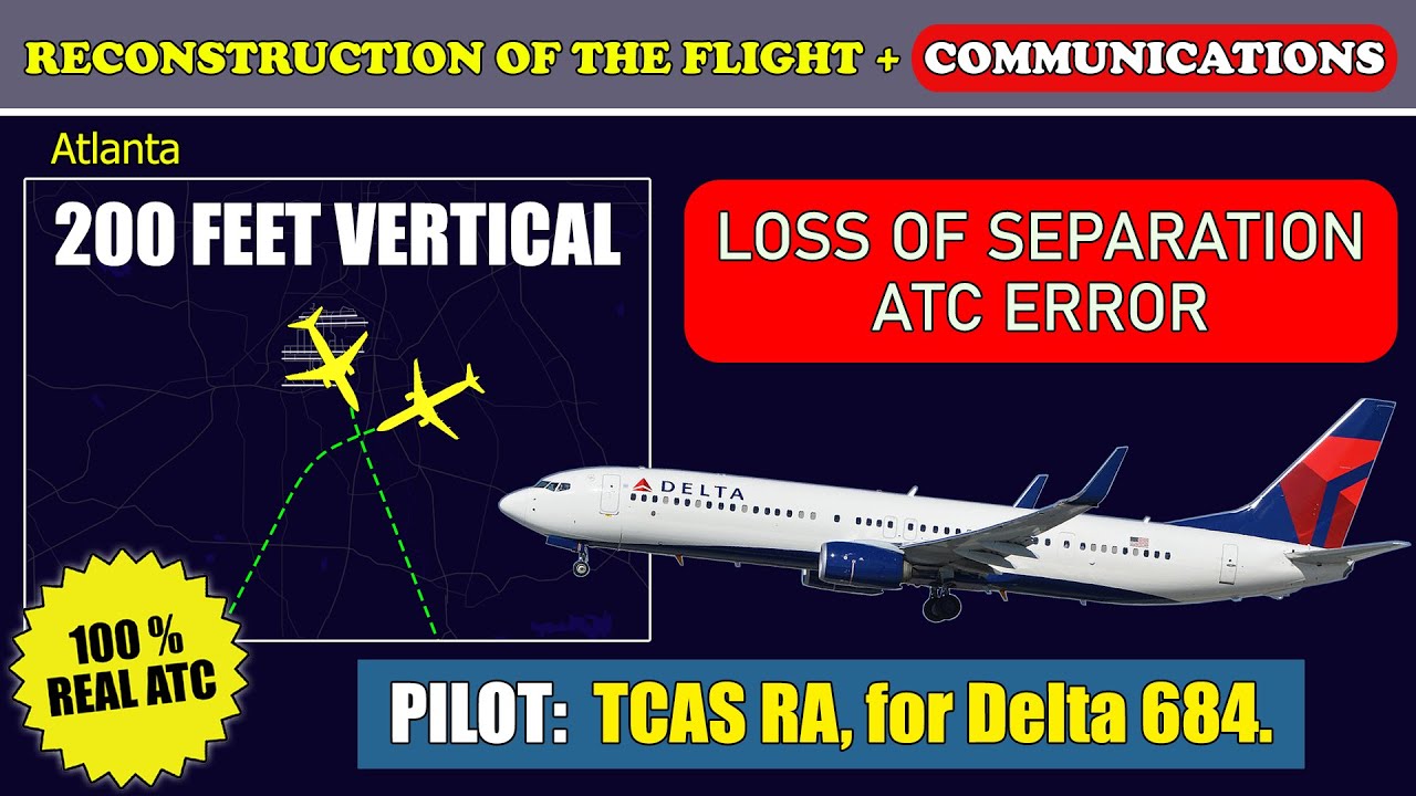 ATC ERROR. Loss of separation | Delta Air Lines Boeing B739 and Airbus A321 | Atlanta, ATC