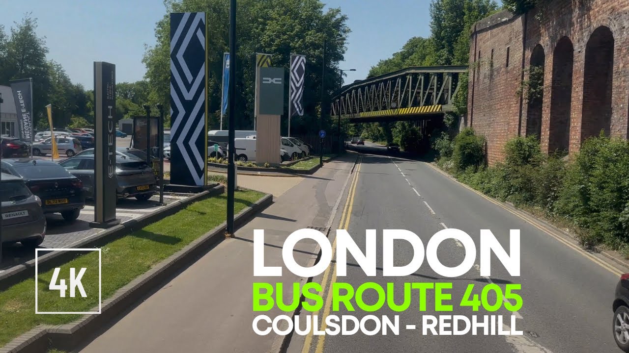London Bus Ride 🇬🇧 - Route 405 - Coulsdon to Redhill High Street - June 2023 - ASMR