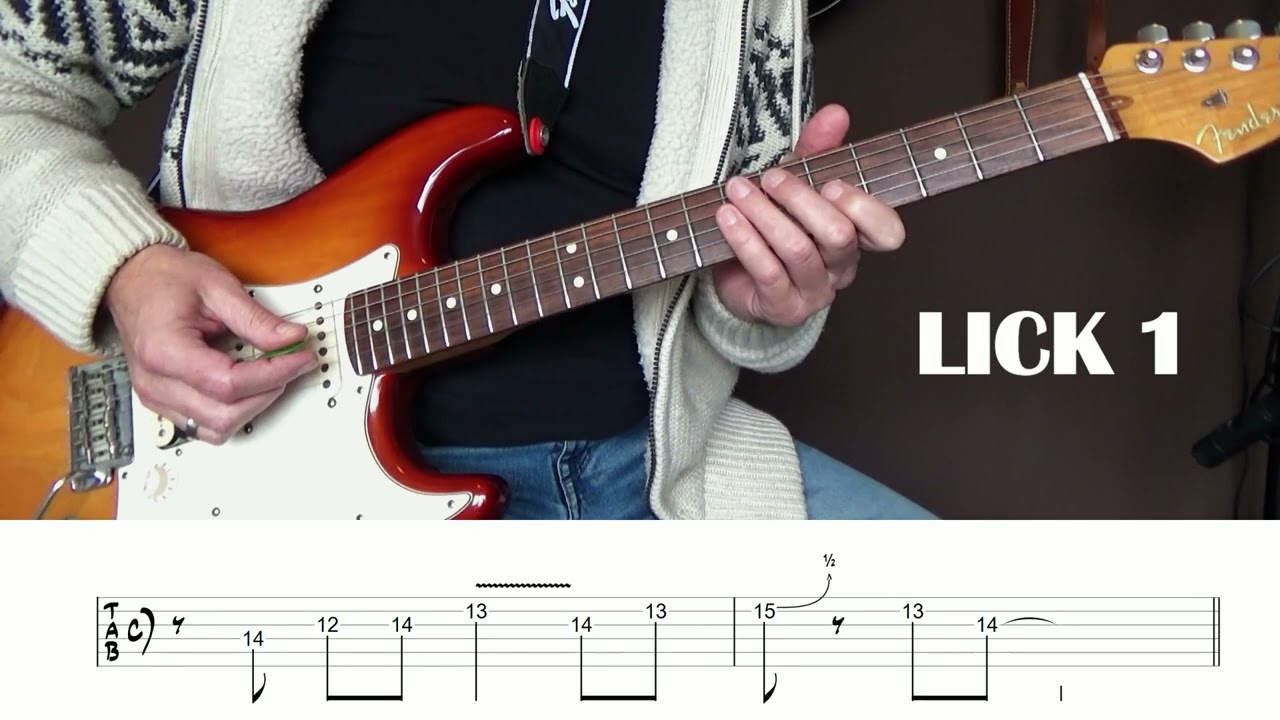 Blues Solo Full Stops Licks